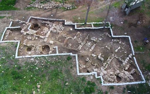 The archaeological site at Khirbat al-Ra‘i in Israel